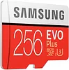 Vignette Samsung EVO Plus 256 GB microSDXC UHS-I U3 100 MB/s Full HD & 4K UHD Memory Card with Adapter (MB-MC256GA) - Red/White : Amazon.fr: Informatique