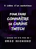 Vignette Amazon.fr - 5 idées d’un marketeux pour faire connaître sa chaîne Twitch quand on n’a pas de gros nichons - Willard Vivien - Livres