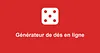 Vignette Dé en ligne - Lancer de dés aléatoire - Dé virtuel